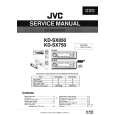 JVC KDSX750 Service Manual