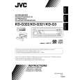JVC KD-G3EX Owners Manual